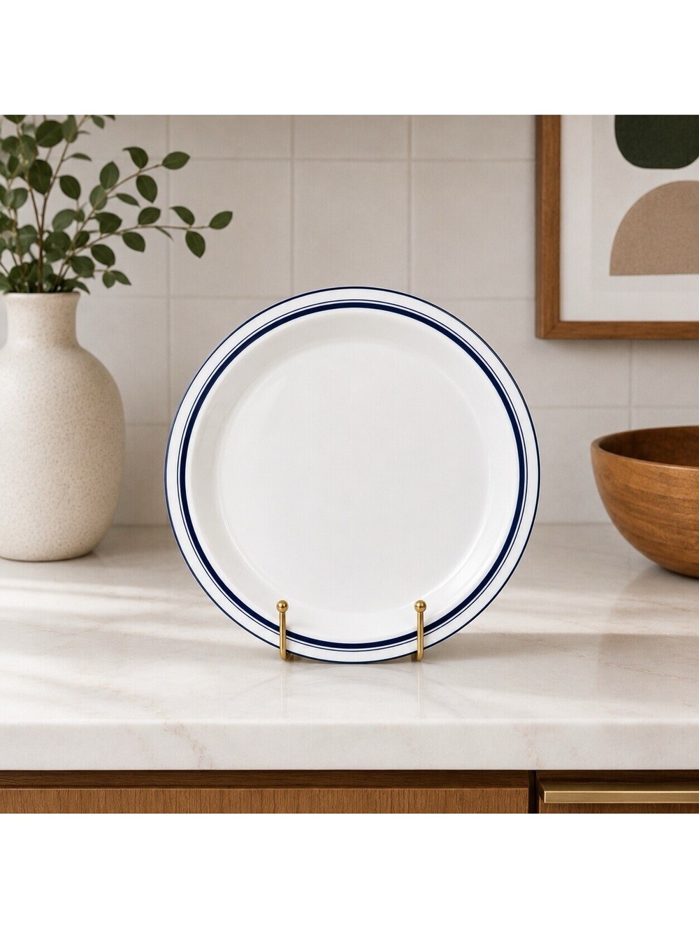 Dansk Christianshavn Blue Dinner Plate Portugal 10-3/8” MCM Danish Scandinavian